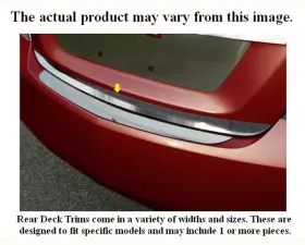 Quality Automotive Accessories 1-Piece Stainless Steel Rear Deck Trim Trunk Lid Accent Subaru Legacy 4-Door Sedan 2005-2009