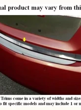 Quality Automotive Accessories 1-Piece Stainless Steel Rear Deck Trim Trunk Lid Accent Subaru Legacy 4-Door Sedan 2005-2009                                     - RD25445 - Image 3
