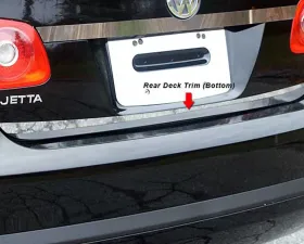 Quality Automotive Accessories 1-Piece Stainless Steel Rear Deck Trim Trunk Lid Accent Volkswagen Jetta 4-Door Sedan 2005-2010