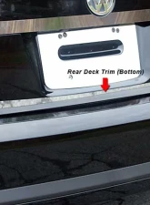 Quality Automotive Accessories 1-Piece Stainless Steel Rear Deck Trim Trunk Lid Accent Volkswagen Jetta 4-Door Sedan 2005-2010                                     - RD25665 - Image 3