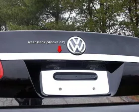 Quality Automotive Accessories 1-Piece Stainless Steel Rear Deck Trim Trunk Lid Accent Volkswagen Jetta 4-Door Sedan 2005-2010