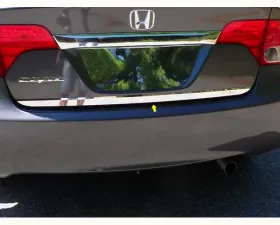 Quality Automotive Accessories 1-Piece Stainless Steel Rear Deck Trim Trunk Lid Accent Honda Civic 4-Door Sedan 2006-2011