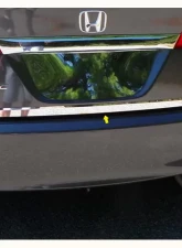 Quality Automotive Accessories 1-Piece Stainless Steel Rear Deck Trim Trunk Lid Accent Honda Civic 4-Door Sedan 2006-2011                                     - RD26214 - Image 3