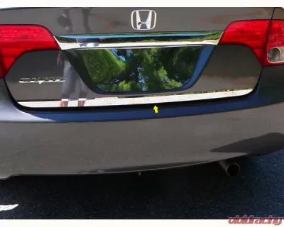 Quality Automotive Accessories 1-Piece Stainless Steel Rear Deck Trim Trunk Lid Accent Honda Civic 4-Door Sedan 2006-2011 - RD26214