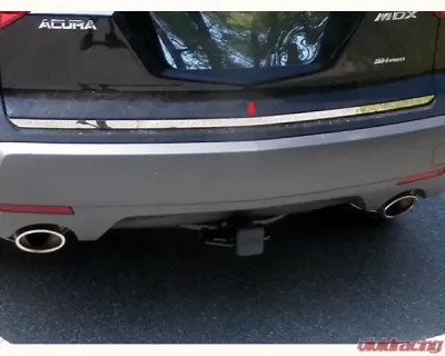 Quality Automotive Accessories 1-Piece Stainless Steel Rear Deck Trim Trunk Lid Accent Acura MDX 4-Door SUV 2007-2013 - RD27297