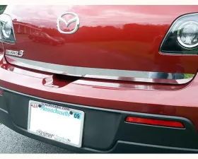 Quality Automotive Accessories 1-Piece Stainless Steel Rear Deck Trim Trunk Lid Accent Mazda Mazda3 4-Door Hatchback 2004-2009