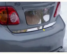 Quality Automotive Accessories 1-Piece Stainless Steel Rear Deck Trim Trunk Lid Accent Toyota Corolla 4-Door Sedan 2009-2013