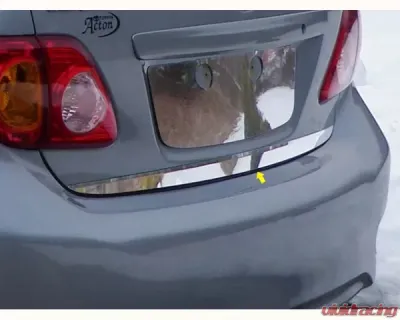 Quality Automotive Accessories 1-Piece Stainless Steel Rear Deck Trim Trunk Lid Accent Toyota Corolla 4-Door Sedan 2009-2013 - RD29112