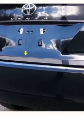 Quality Automotive Accessories 1-Piece Stainless Steel Rear Deck Trim Trunk Lid Accent Toyota Venza 4-Door Crossover SUV 2009-2015                                     - RD29155 - Image 3