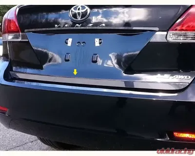 Quality Automotive Accessories 1-Piece Stainless Steel Rear Deck Trim Trunk Lid Accent Toyota Venza 4-Door Crossover SUV 2009-2015 - RD29155