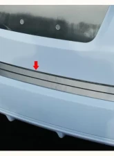 Quality Automotive Accessories 1-Piece Stainless Steel Rear Deck Trim Trunk Lid Accent Honda Fit 4-Door Hatchback 2009-2013                                     - RD29220 - Image 3