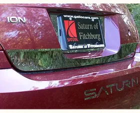 Quality Automotive Accessories 1-Piece Stainless Steel Rear Deck Trim Trunk Lid Accent Saturn Ion 4-Door Sedan 2005-2007