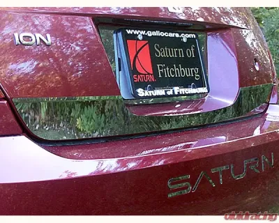 Quality Automotive Accessories 1-Piece Stainless Steel Rear Deck Trim Trunk Lid Accent Saturn Ion 4-Door Sedan 2005-2007 - RD45410