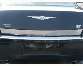 Quality Automotive Accessories 1-Piece Stainless Steel Rear Deck Trim Trunk Lid Accent Chrysler 300 4-Door Sedan 2005-2010
