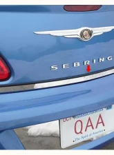 Quality Automotive Accessories 1-Piece Stainless Steel Rear Deck Trim Trunk Lid Accent Chrysler Sebring 4-Door Sedan 2007-2010                                     - RD47780 - Image 3