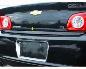 Quality Automotive Accessories 1-Piece Stainless Steel Rear Deck Trim Trunk Lid Accent Chevrolet Malibu 4-Door Sedan 2008-2012