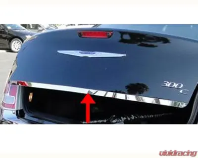Quality Automotive Accessories 1-Piece Stainless Steel Rear Deck Trim Trunk Lid Accent Chrysler 300 4-Door Sedan 2011-2015 - RD51760