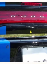 Quality Automotive Accessories 1-Piece Stainless Steel Rear Deck Trim Trunk Lid Accent Dodge Charger 4-Door Sedan 2011-2022                                     - RD51910 - Image 3