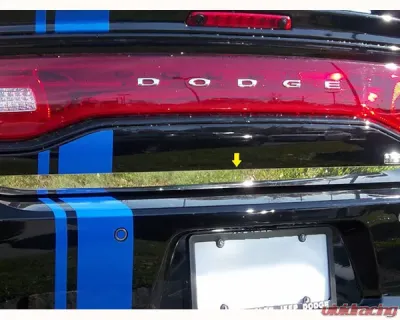 Quality Automotive Accessories 1-Piece Stainless Steel Rear Deck Trim Trunk Lid Accent Dodge Charger 4-Door Sedan 2011-2022 - RD51910