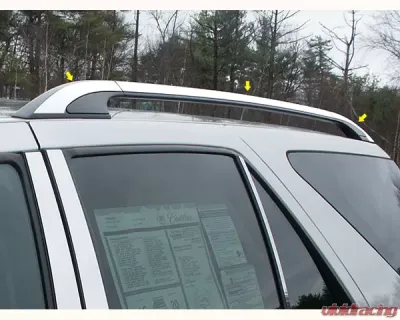 Quality Automotive Accessories 6-Piece Stainless Steel Roof Rack Trim Cadillac SRX 4-Door SUV 2004-2007 - RR44260
