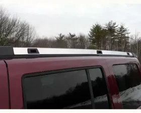 Quality Automotive Accessories 2-Piece Stainless Steel Roof Rack Trim Jeep Commander 4-Door SUV 2006-2010