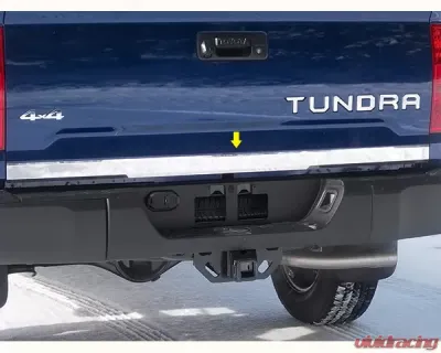 Quality Automotive Accessories 1-Piece Stainless Steel Tailgate Accent Trim Toyota Tundra 2-Door 4-Door 2014-2020 - RT14145
