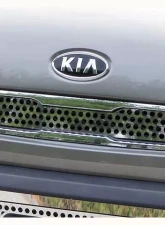 Quality Automotive Accessories 1-Piece Stainless Steel Front Grille Accent Trim Kia Soul 4-Door Hatchback 2010-2011                                     - SG10830 - Image 3