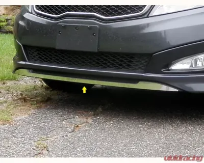 Quality Automotive Accessories 1-Piece Stainless Steel Front Grille Accent Trim Kia Optima 4-Door Sedan SX Model only 2011-2015 - SG11805