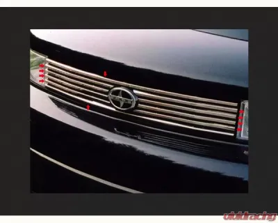 Quality Automotive Accessories 10-Piece Stainless Steel Front Grille Accent Trim Scion xB 4-Door Hatchback 2004-2006 - SG24180