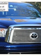 Quality Automotive Accessories 1-Piece Stainless Steel Front Grille Accent Trim Toyota Tundra 2-Door 4-Door 2007-2009                                     - SG27145 - Image 3