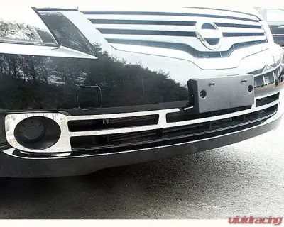 Quality Automotive Accessories 1-Piece Stainless Steel Front Grille Accent Trim Nissan Altima 4-Door Sedan 2007-2009 - SG27550
