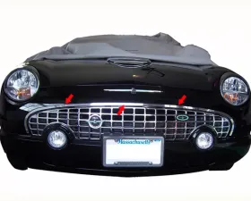 Quality Automotive Accessories 1-Piece Stainless Steel Front Grille Accent Trim Ford Thunderbird 2-Door Coupe Convertible 2002-2006