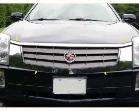 Quality Automotive Accessories 4-Piece Stainless Steel Front Grille Accent Trim Cadillac SRX 4-Door SUV 2004-2009