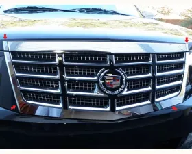 Quality Automotive Accessories 4-Piece Stainless Steel Front Grille Accent Trim Cadillac Escalade 4-Door SUV 2007-2014
