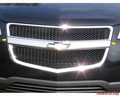 Quality Automotive Accessories 2-Piece Stainless Steel Front Grille Accent Trim Chevrolet Traverse 4-Door SUV 2009-2012 - SG49165