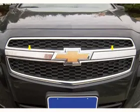 Quality Automotive Accessories 2-Piece Stainless Steel Front Grille Accent Trim Chevrolet Malibu 4-Door Sedan 2013-2013
