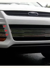 Quality Automotive Accessories 6-Piece Stainless Steel Front Grille Accent Trim Ford Escape 4-Door SUV 2013-2016                                     - SG53362 - Image 3