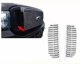 Quality Automotive Accessories 2-Piece Billet Grille Overlay Ford F-250 & F-350 Super Duty 2-Door 4-Door 1999-2005