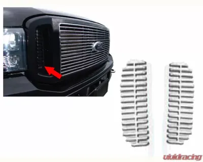 Quality Automotive Accessories 2-Piece Billet Grille Overlay Ford F-250 & F-350 Super Duty 2-Door 4-Door 1999-2005 - SGB39321