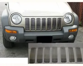 Quality Automotive Accessories 7-Piece Billet Grille Overlay Jeep Liberty 4-Door SUV 2002-2004