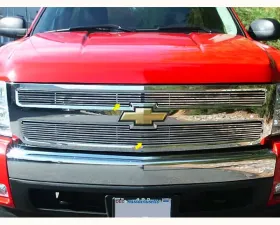 Quality Automotive Accessories 2-Piece Billet Grille Overlay Chevrolet Avalanche 4-Door 2007-2009