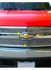 Quality Automotive Accessories 2-Piece Billet Grille Overlay Chevrolet Avalanche 4-Door 2007-2009                                     - SGB47195 - Image 3