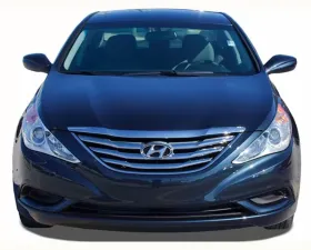 Quality Automotive Accessories 2-Piece Chrome Plated ABS plastic Grill Overlay Hyundai Sonata 4-Door Sedan 2011-2013
