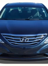 Quality Automotive Accessories 2-Piece Chrome Plated ABS plastic Grill Overlay Hyundai Sonata 4-Door Sedan 2011-2013                                     - SGC11360 - Image 3