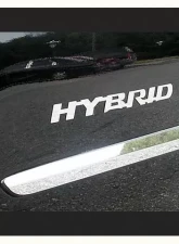 Quality Automotive Accessories 2-Piece Stainless Steel "Hybrid" Logo Decal Lexus RX400h 4-Door SUV 2006-2009                                     - SGR26125 - Image 3