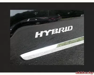 Quality Automotive Accessories 2-Piece Stainless Steel "Hybrid" Logo Decal Lexus RX400h 4-Door SUV 2006-2009 - SGR26125