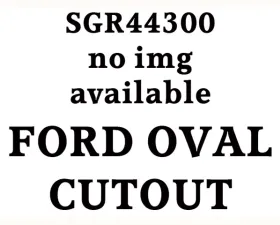 Quality Automotive Accessories 1-Piece Stainless Steel Ford Oval Logo Ford F-150 2-Door 4-Door 2004-2008