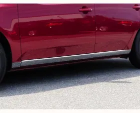 Quality Automotive Accessories 6-Piece Stainless Steel Rocker Panel Trim On the rocker Kia Forte 4-Door Sedan 2010-2013