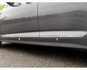Quality Automotive Accessories 4-Piece Stainless Steel Rocker Panel Trim Lower Kit Kia Optima 4-Door Sedan 2011-2015