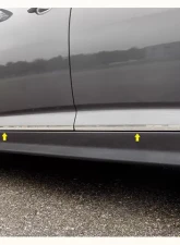 Quality Automotive Accessories 4-Piece Stainless Steel Rocker Panel Trim Lower Kit Kia Optima 4-Door Sedan 2011-2015                                     - TH11805 - Image 3